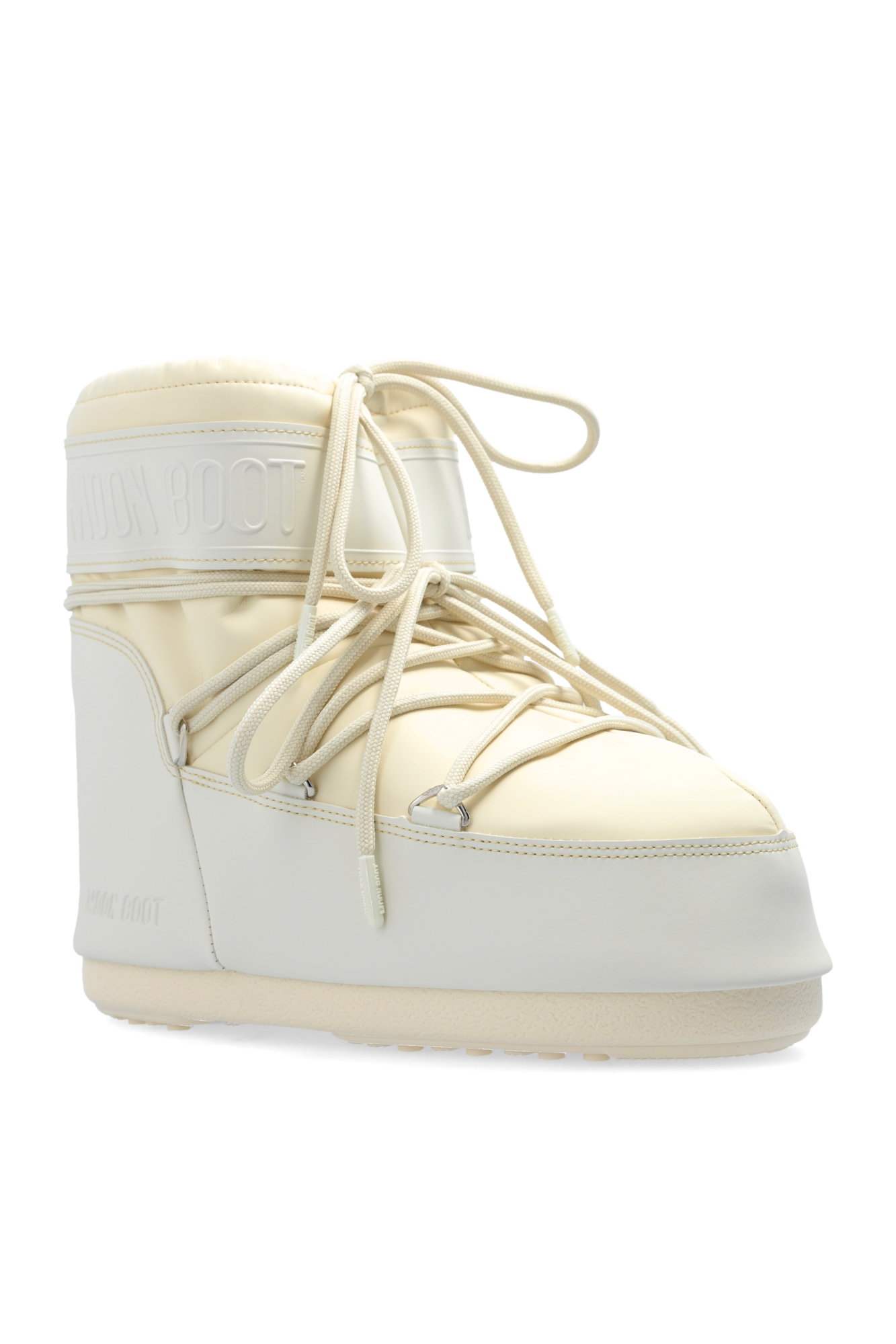 Cream Snow Boots Icon Low Rubber Moon Boot - Vitkac Italy